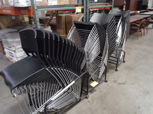 USED BOSS STACKING CHAIRS