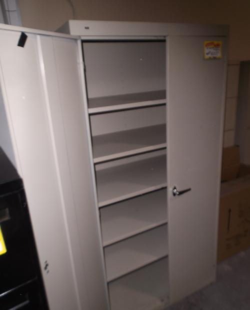 USED METAL STORAGE CABINET