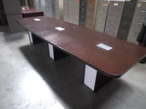 Used 12' Conference Table with Power Grommets