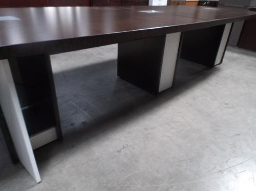 Used 12' Conference Table with Power Grommets