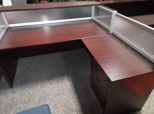 USED RECEPTION DESK W/RETURN 